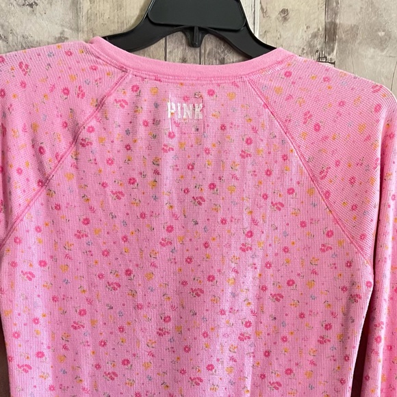 EUC VICTORIA SECRET PINK WAFFLE KNIT TOP - Picture 6 of 6